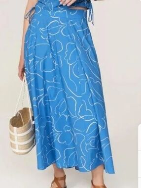 Madewell Signature Poplin Circle Maxi Skirt